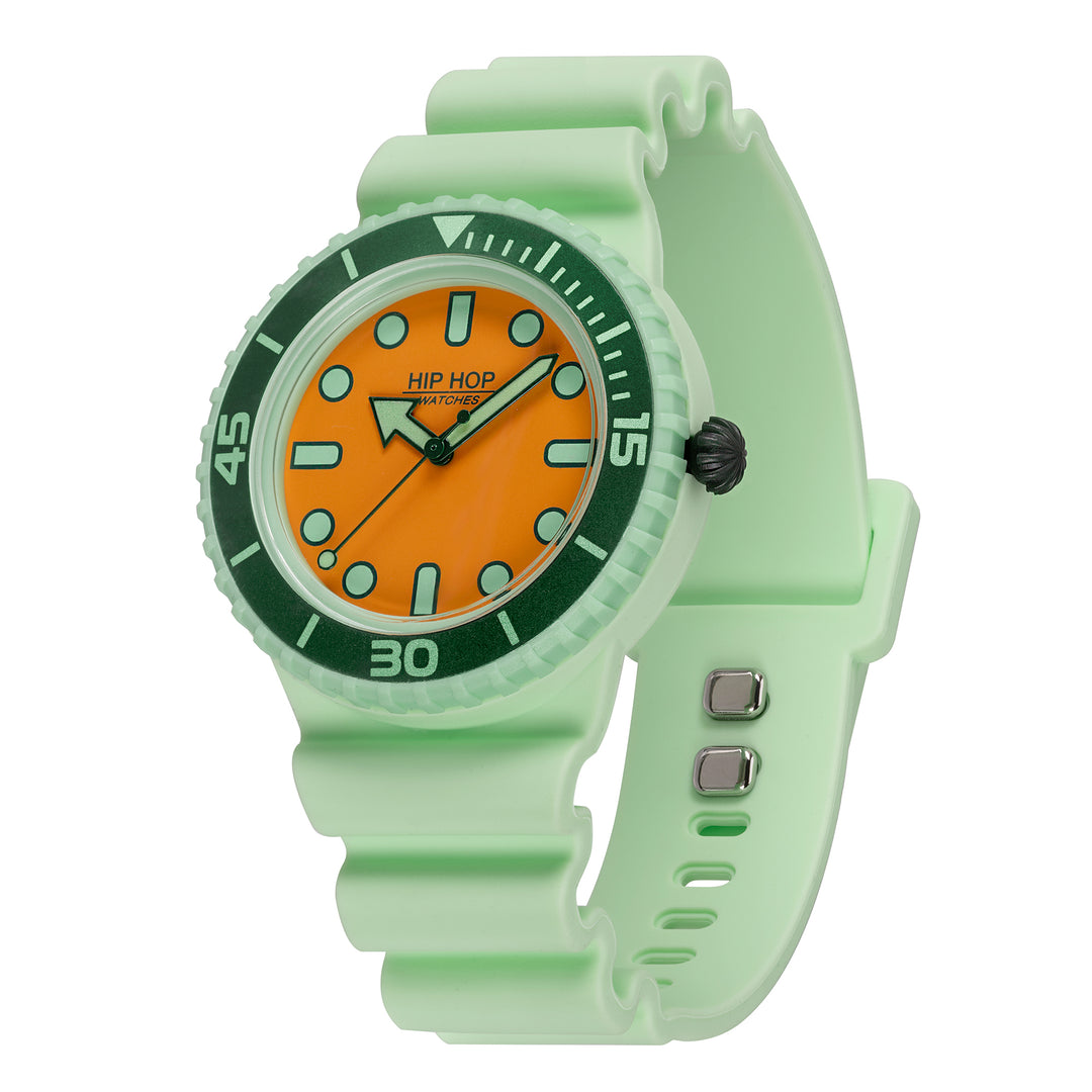 Hip Hop Litgh Green/Green Master Collection 41mm Hwu1260 watch