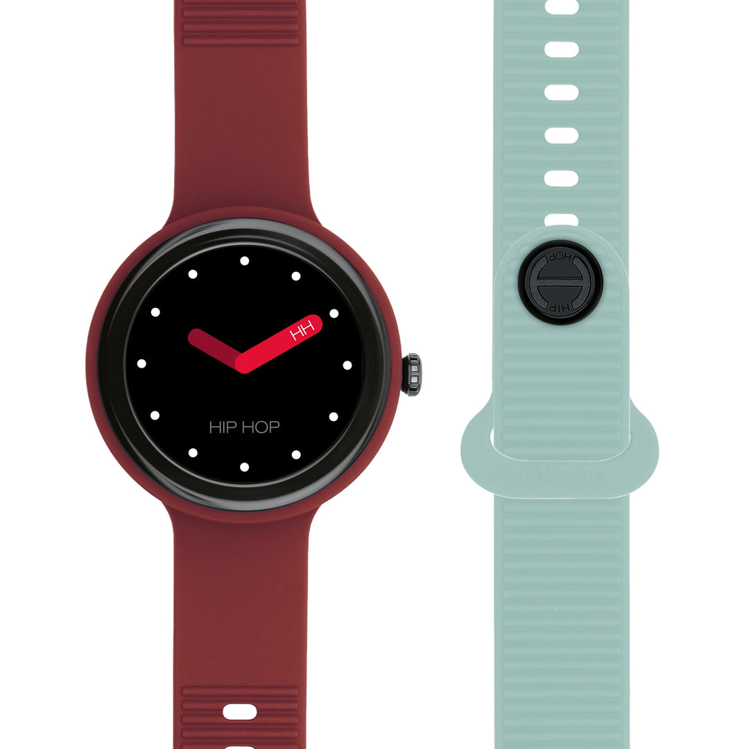 Hip Hop smartwatch Bordeaux/Light Blue Hero.Next 41mm HWU1316