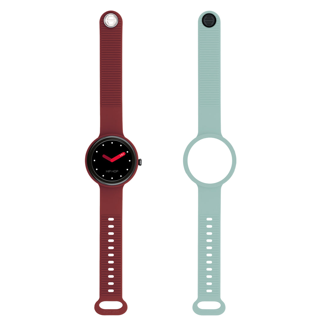 Hip Hop smartwatch Bordeaux/Light Blue Hero.Next 41mm HWU1316