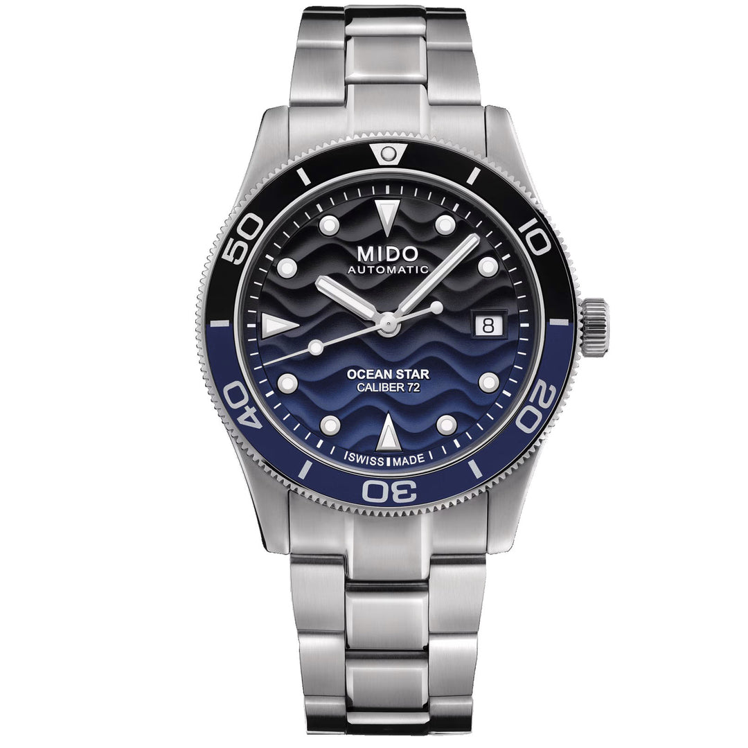 Mido watch Ocean Star 39mm blue automatic steel M026.907.11.041.00