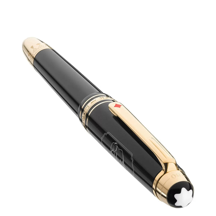 Montblanc fountain pen Meisterstück Around The World in 80 days anthracite tip M 128472