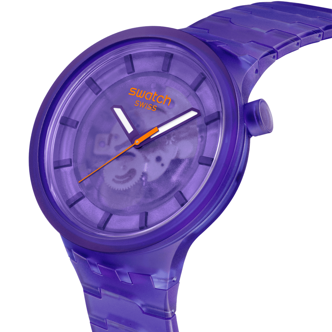 Swatch watch PURPLE JOY 47mm Originals Big Bold SB05V103