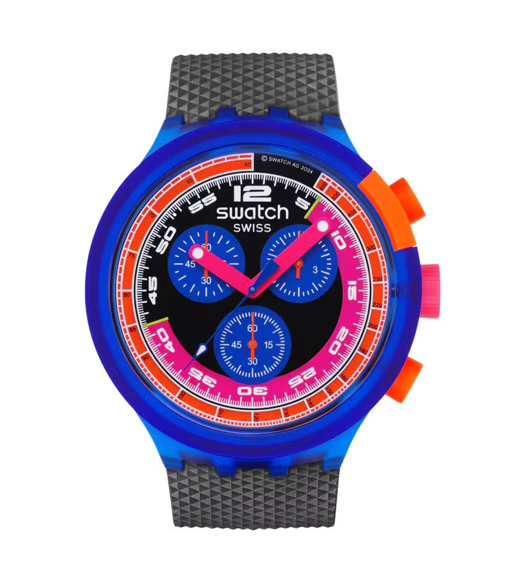 מסיבת ניאון Swatch למקסימום המקוריים הגדולים Big Bold Chrono 47mm SB06N102