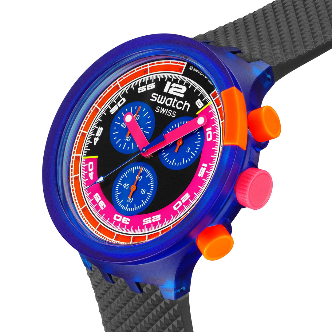 מסיבת ניאון Swatch למקסימום המקוריים הגדולים Big Bold Chrono 47mm SB06N102