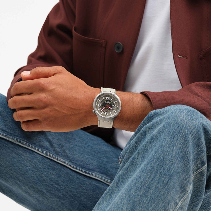 רגע בטוח של Swatch מקוריים גדולים נועזים 47 מ"מ SB07S125