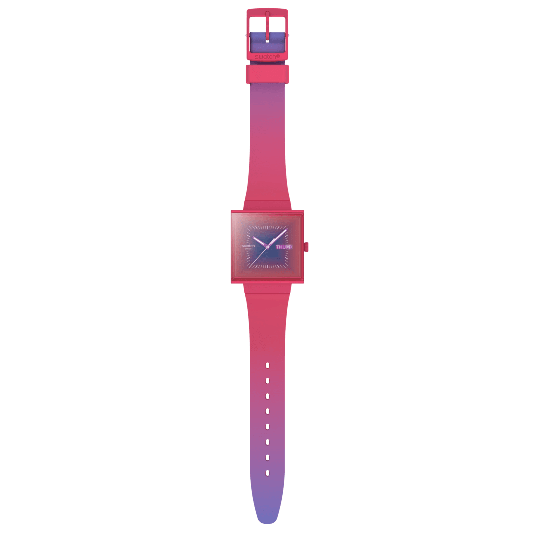 Swatch Squarely Berry Originals מה אם? 41 מ"מ SO34R700