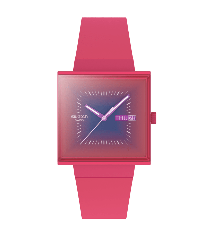 Swatch Squarely Berry Originals מה אם? 41 מ"מ SO34R700