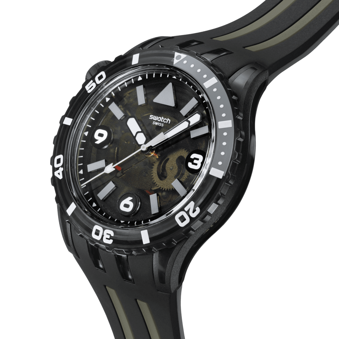 Swatch Scubaqua שחור 44 מ"מ SSCU09B100 שעון