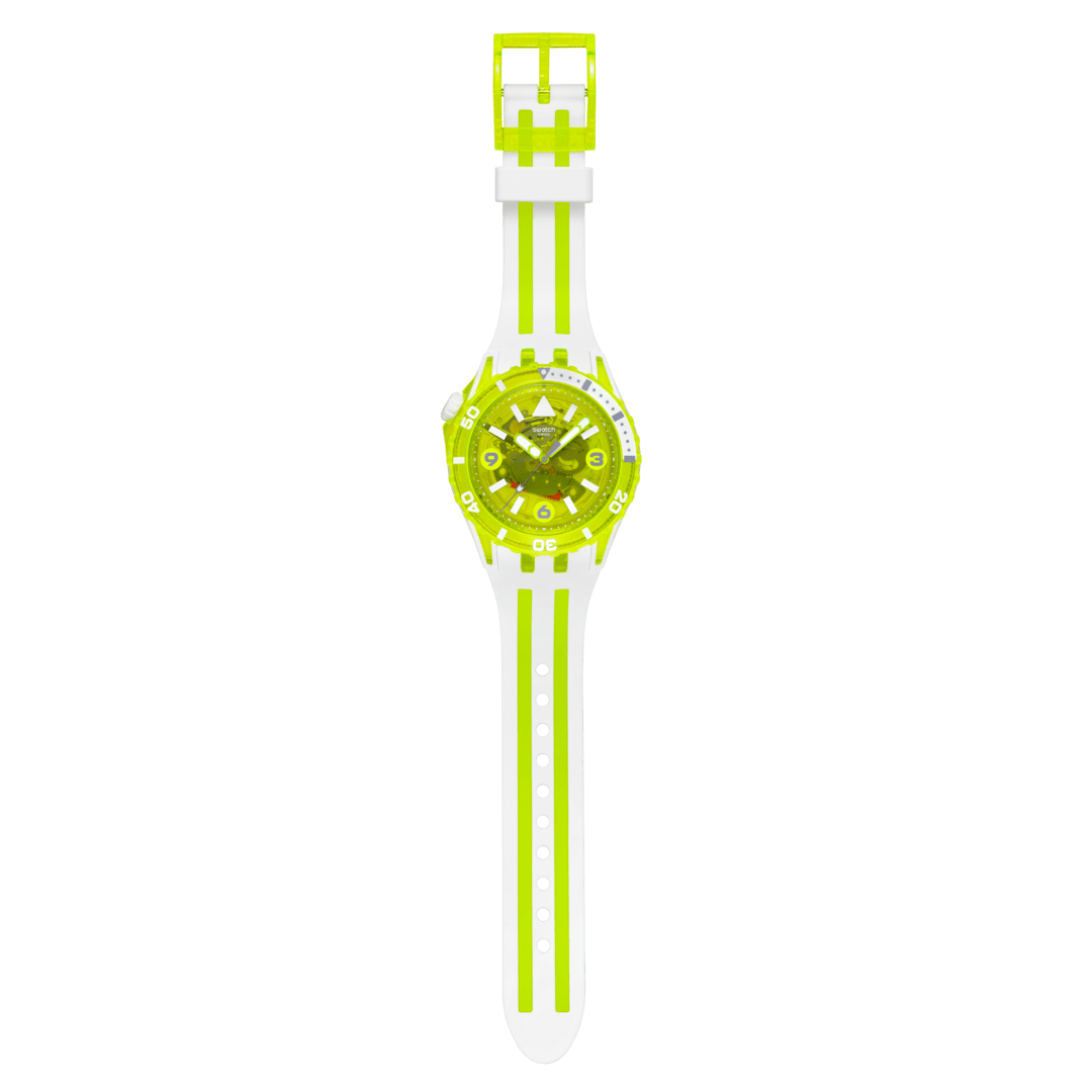 Swatch Scubqua צהוב 44 מ"מ SSCU09J100 שעון