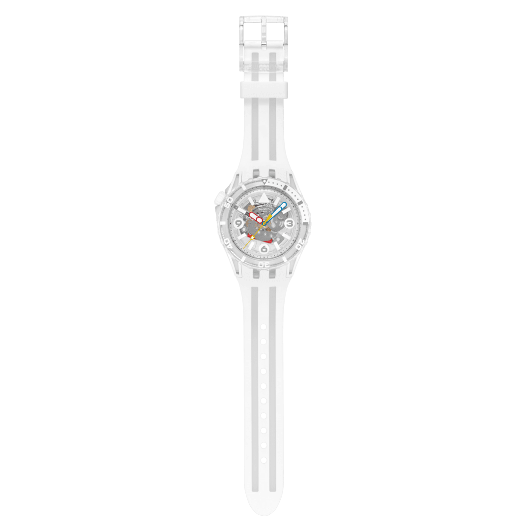 Swatch Scubaqua White 44 מ"מ SSCU09K100 שעון
