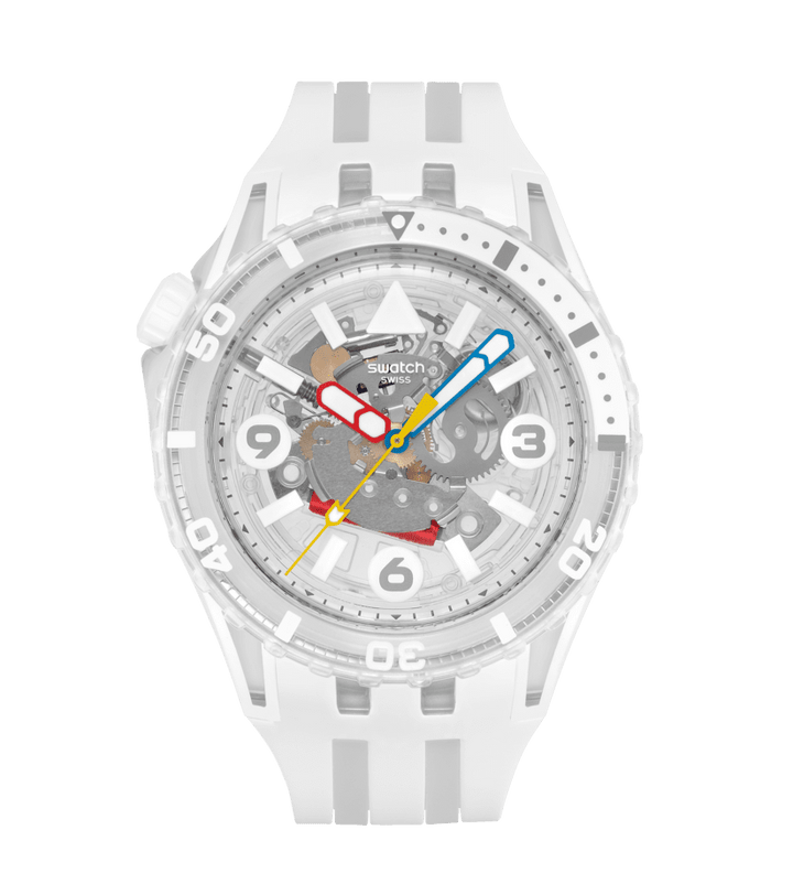 Swatch Scubaqua White 44 מ"מ SSCU09K100 שעון