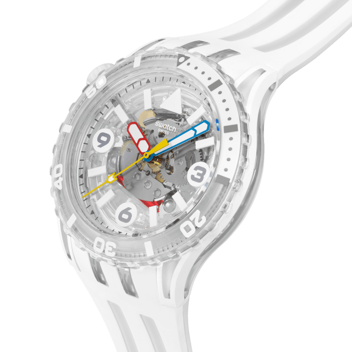 Swatch Scubaqua White 44 מ"מ SSCU09K100 שעון