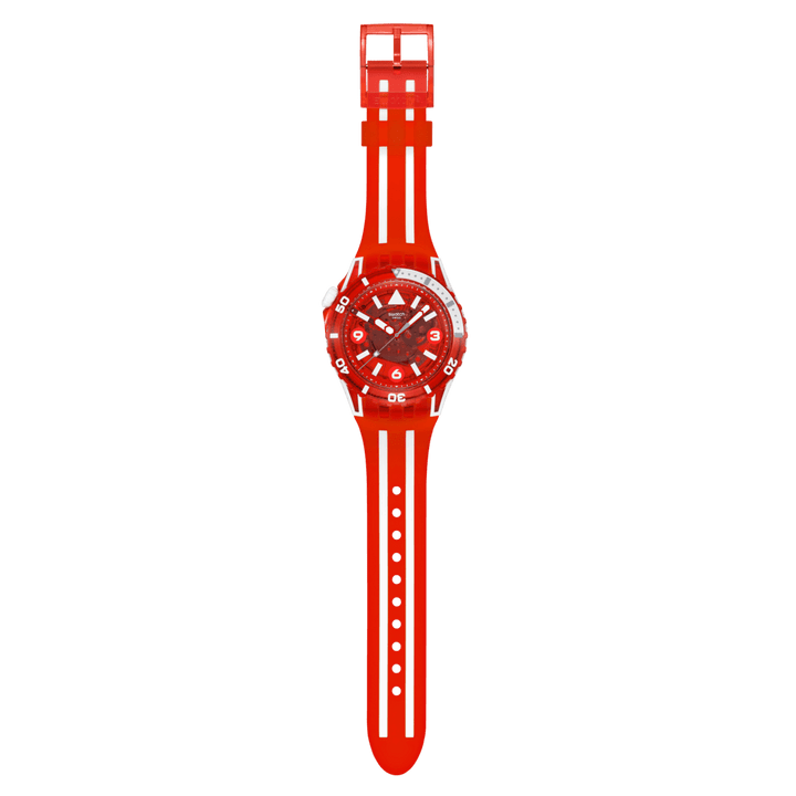Swatch Scubaqua אדום 44 מ"מ SSCU09R100 שעון