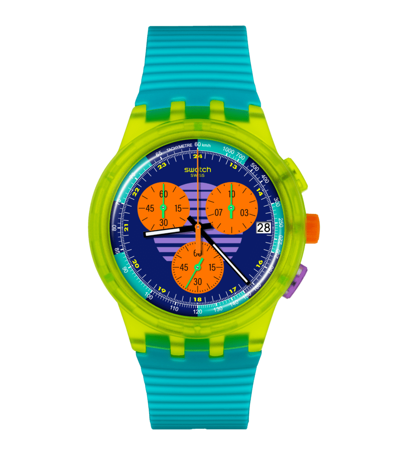 Swatch Neon Wave Originals Chrono 42mm Susj404 watch