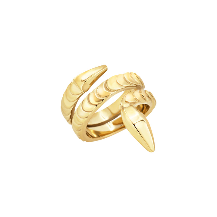 Breil Hypnotic ring in steel with 14K gold PVD finish TJ4211
