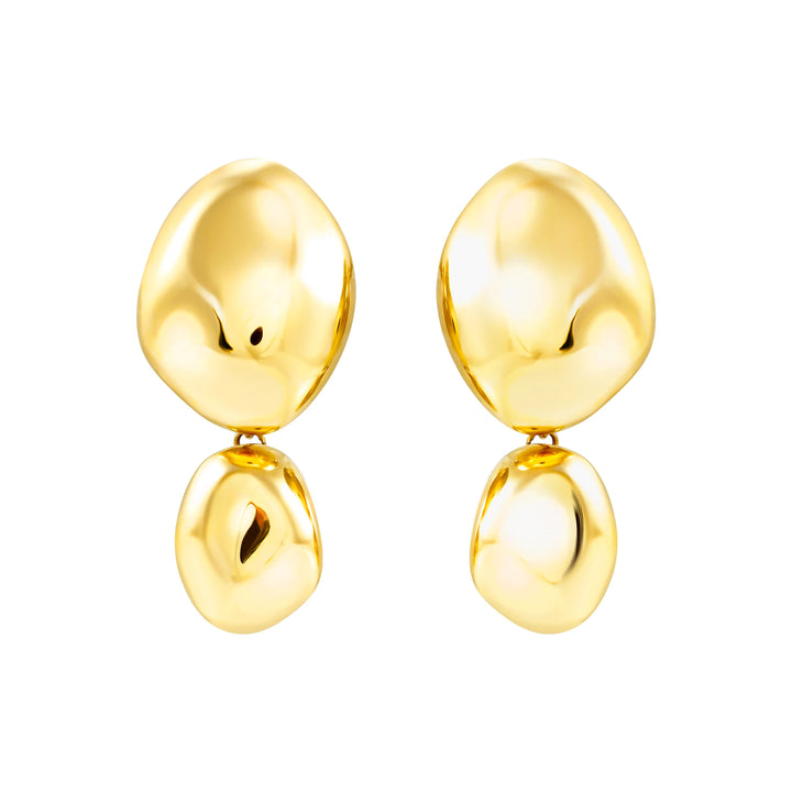 Breil Petra earrings in steel with 24K gold PVD finish TJ4240