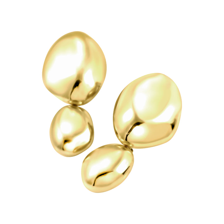 Breil Petra earrings in steel with 24K gold PVD finish TJ4240