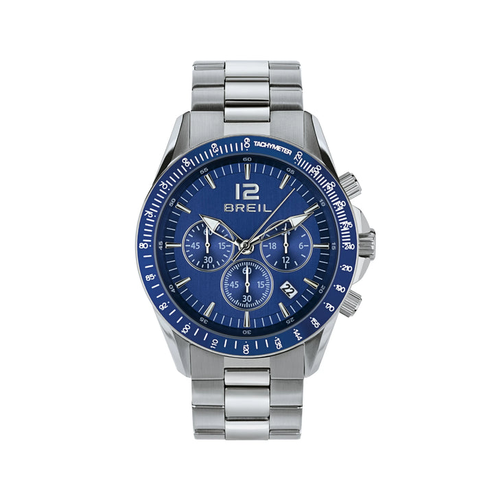 Breil Watch Tyler Chrono 43 מ"מ Blue Quartz Steel TW2058