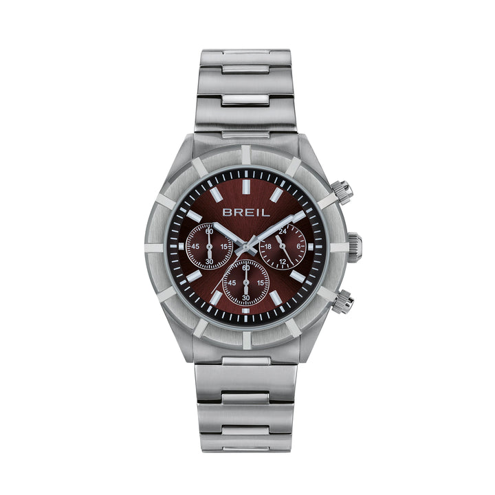 Breil Watch B 12 H Chrono 42mmmmmm Bordeaux Quartz Steel TW2072