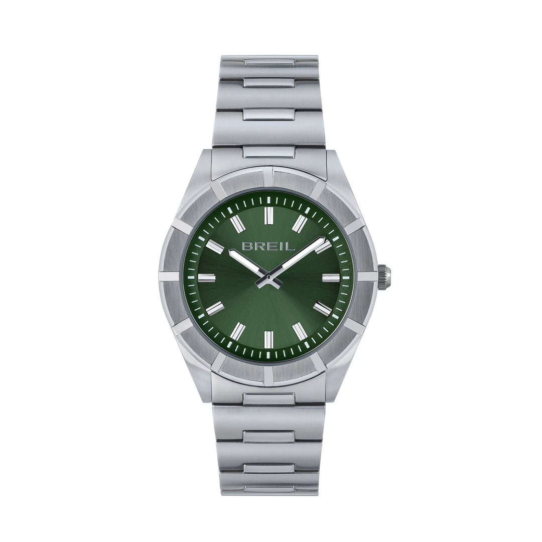 Breil watch B 12 H 38mm green quartz steel TW2075