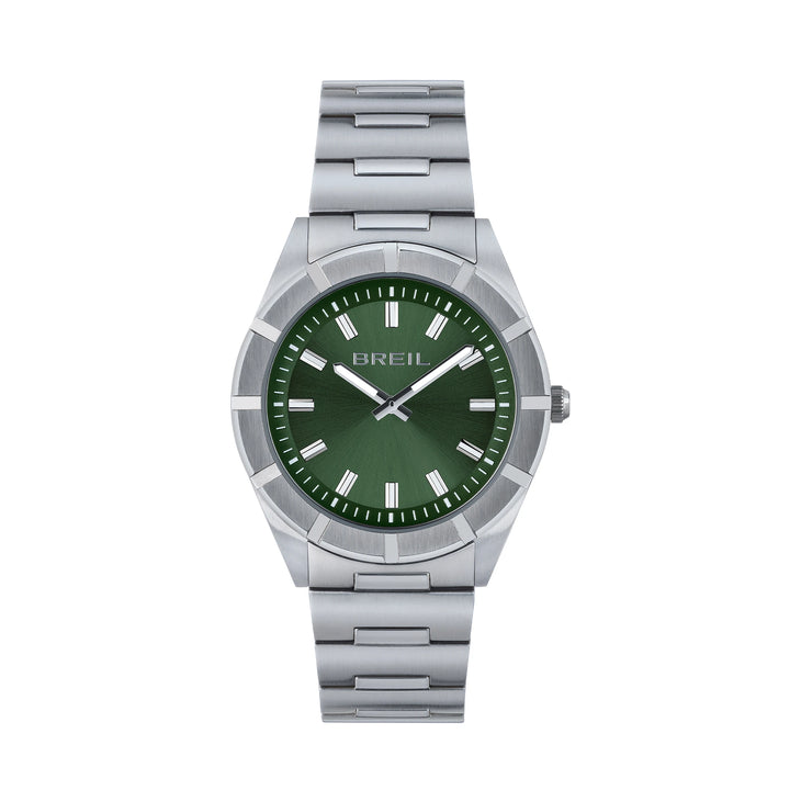 Breil watch B 12 H 38mm green quartz steel TW2075