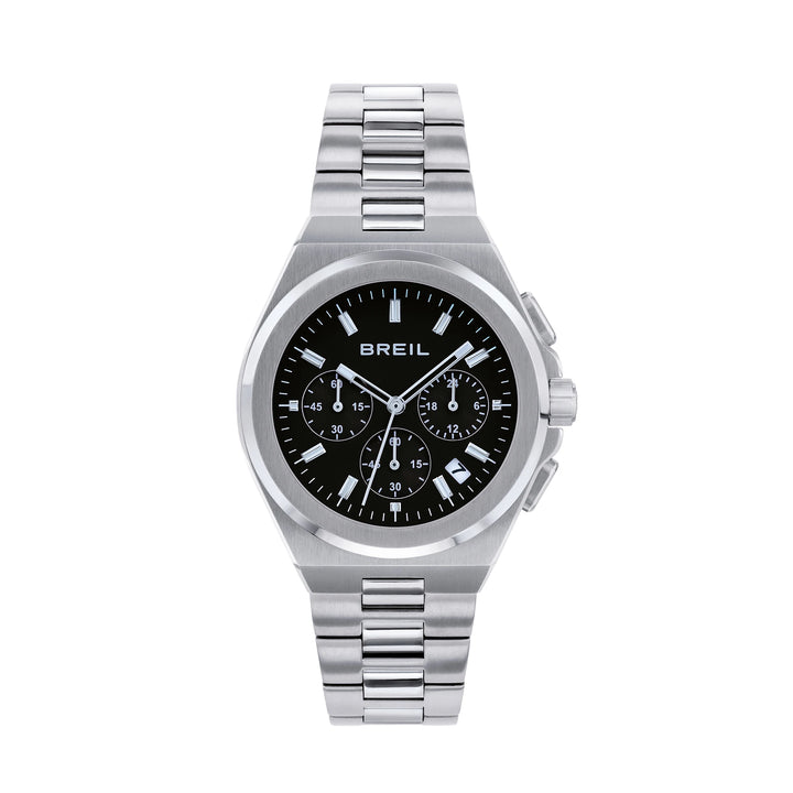 Breil Apex Chrono 40mm Watch Black Quartz Steel Tw2111