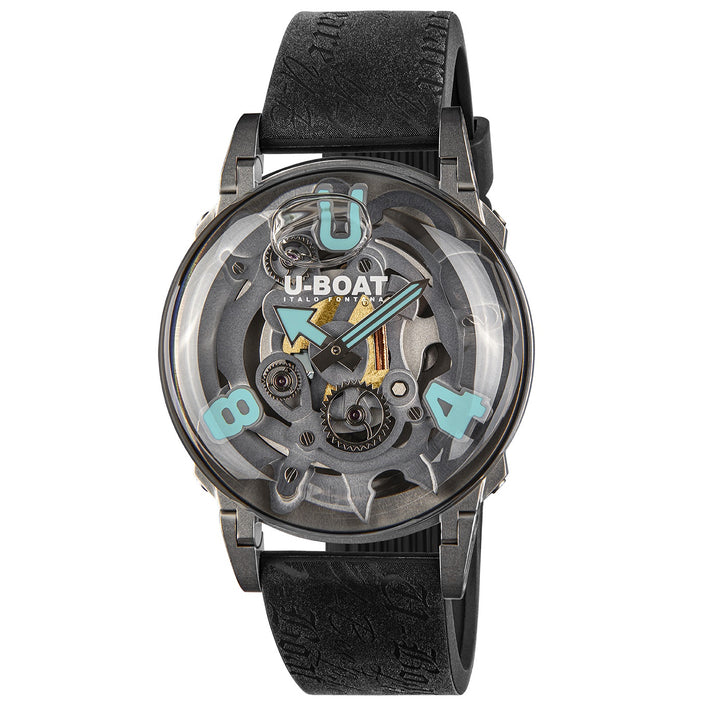 U-Boat U-65 SS Turquoise 44 מ"מ Slopper קוורץ פלדה U-3352