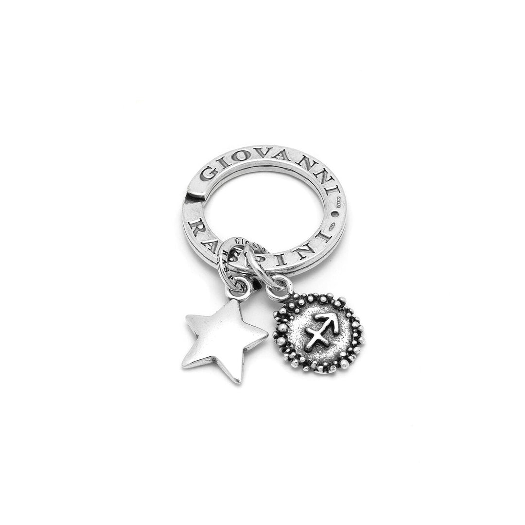 Giovanni Raspini Sagittarius key ring silver X01927