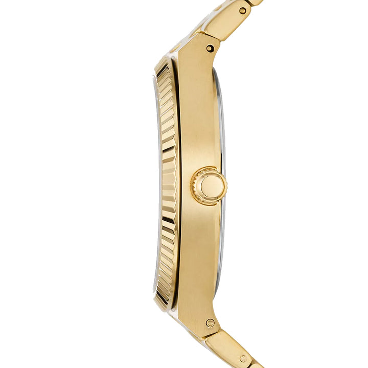 שעון סקרלט מאובנים 38 מ"מ שמפניה קוורץ גימור פלדה PVD זהב זהב ES5299