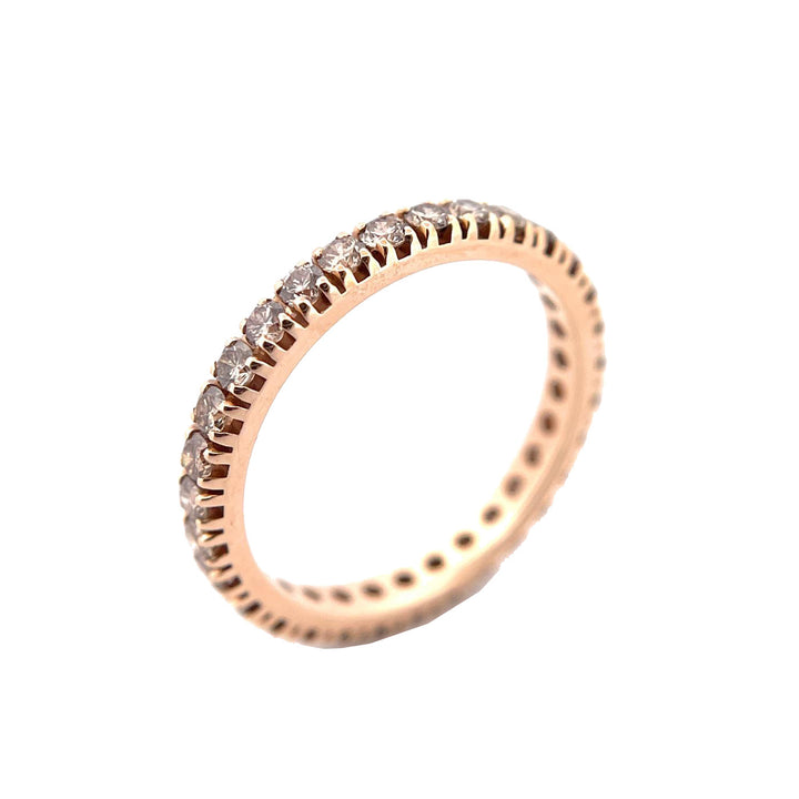 Eternity pink gold 18kt diamonds brown 0066/01FG