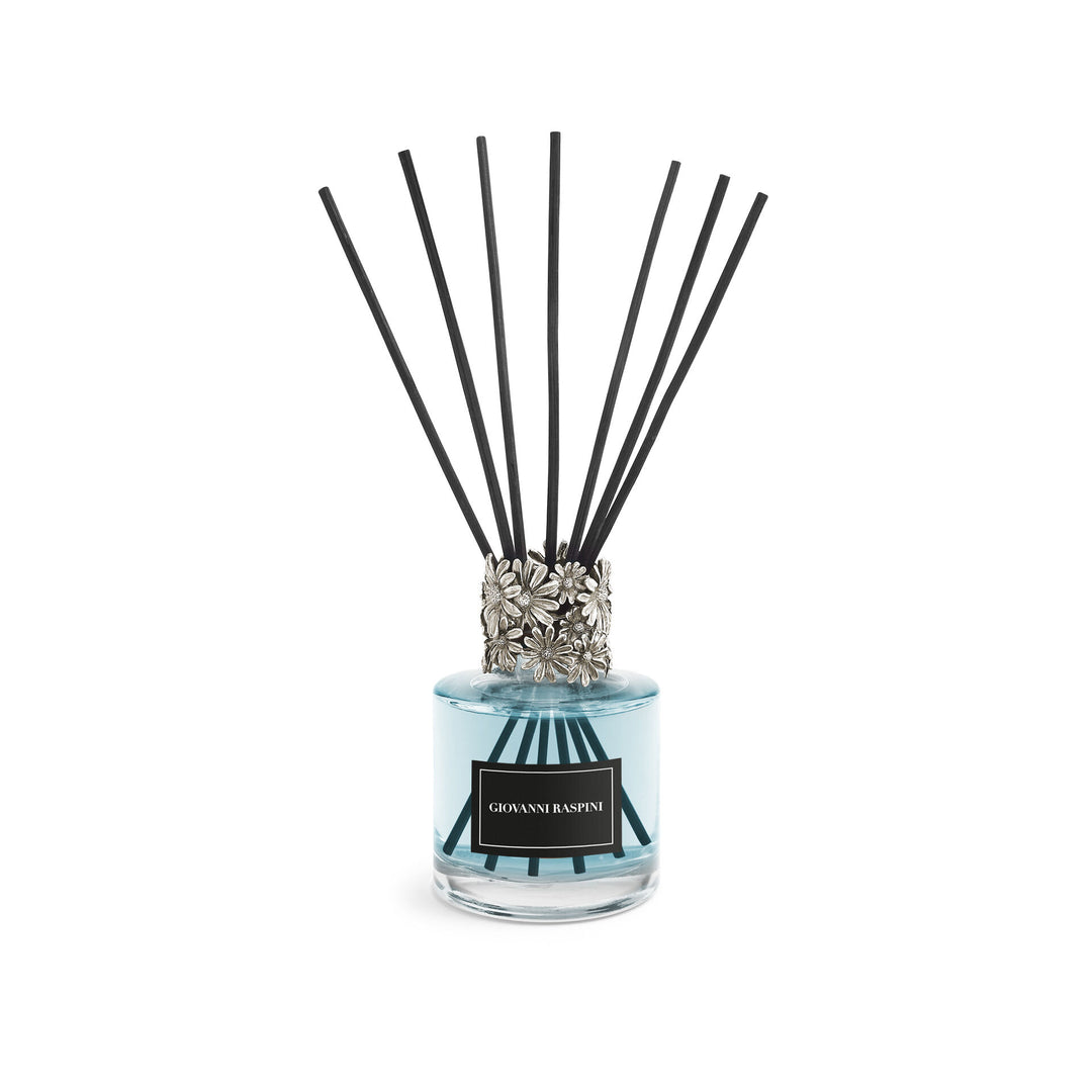 Giovanni Raspini Margherite Diffuser - Vento di Mare home fragrance with white bronze decoration - XB0113