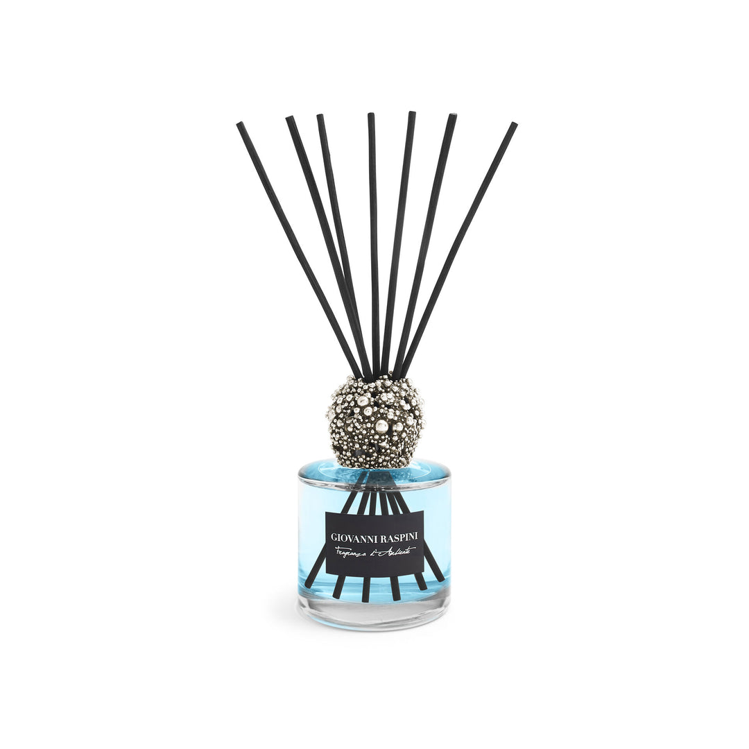 Giovanni Raspini Perlage Diffuser - Vento di Mare room fragrance with white bronze decoration - XB0146