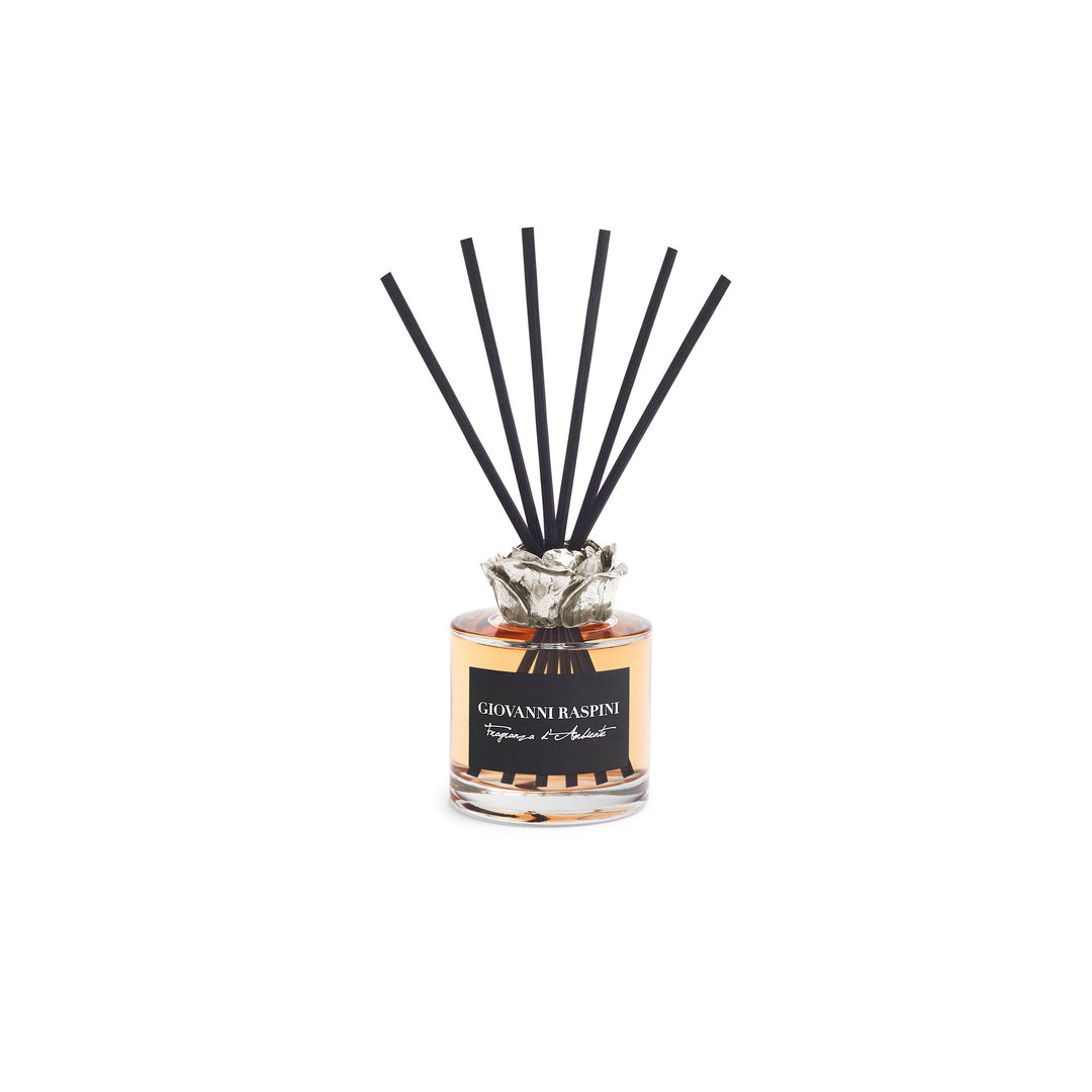 Giovanni Raspini Pink Diffuser - Iris Dust home fragrance with white bronze decoration - XB0163