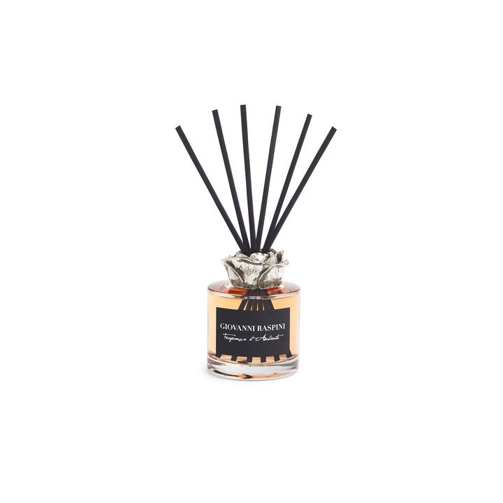 Giovanni Raspini Pink Diffuser - Iris Dust home fragrance with white bronze decoration - XB0163