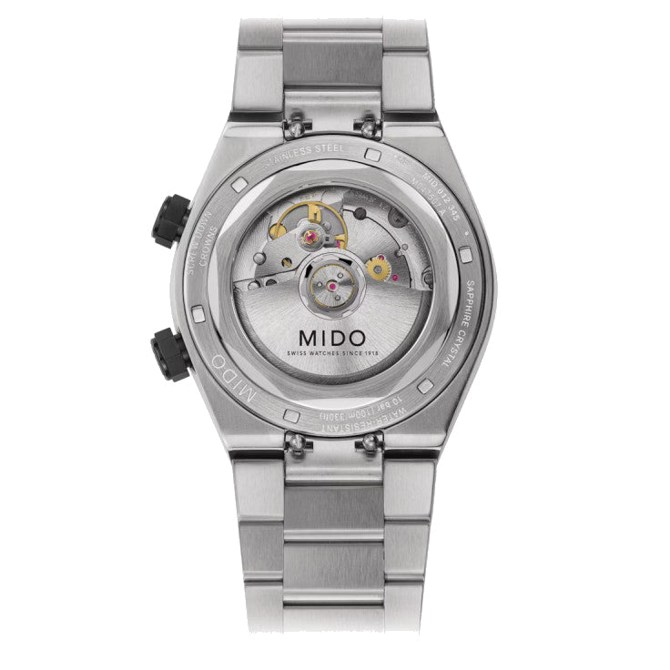 Mido Multioft 8 שני כתרים 38.4 x 40 מ"מ פלדה אוטומטית שחורה M047.507.11.051.00