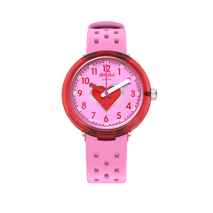 Flik Flak Fizz watch in Pink Bubby Hours 32mm fcnp004