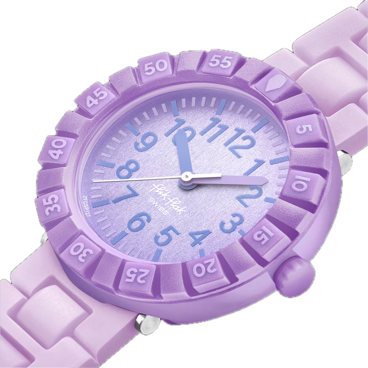 Flik Flak Lavandology Time to Discovery 36mm FCSP127