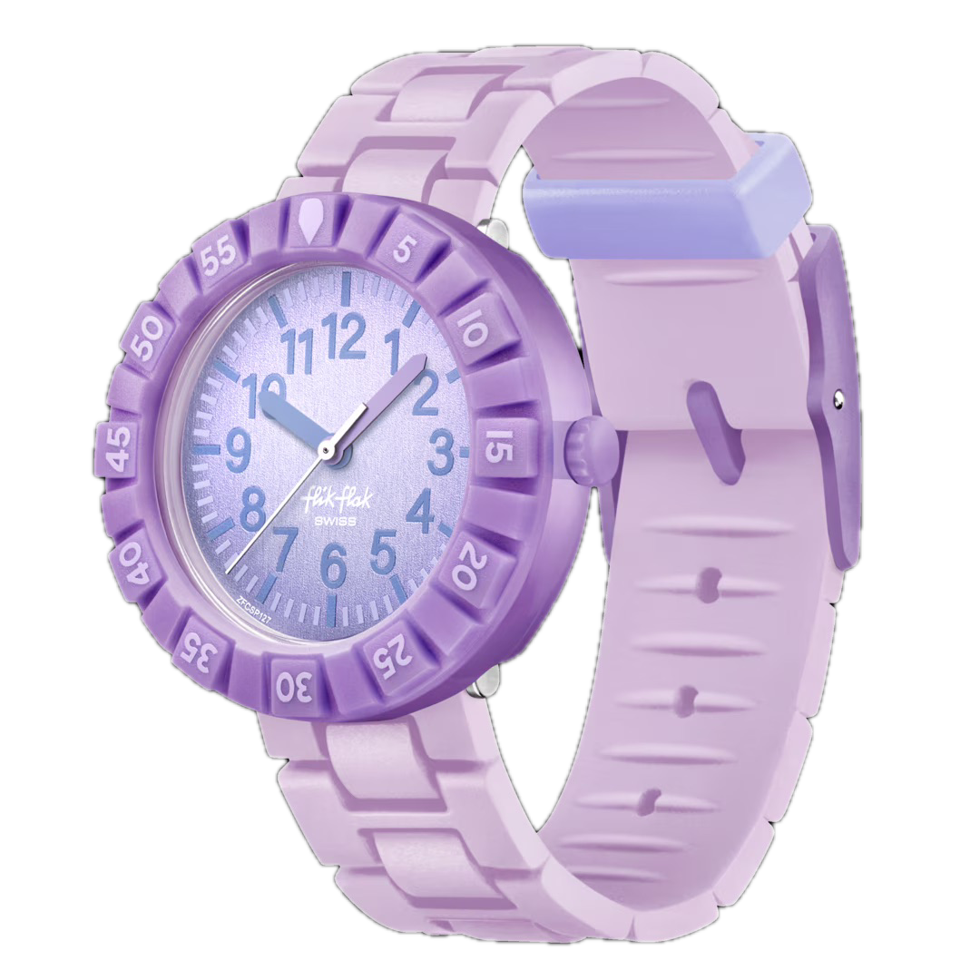 Flik Flak Lavandology Time to Discovery 36mm FCSP127