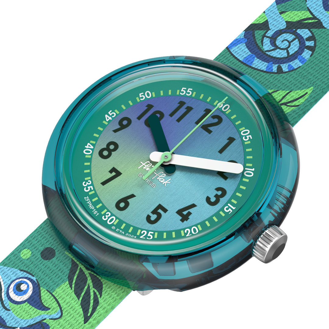 Flik Flak Camo Friends Friends Fur-Ever 32mm FPNP161 watch