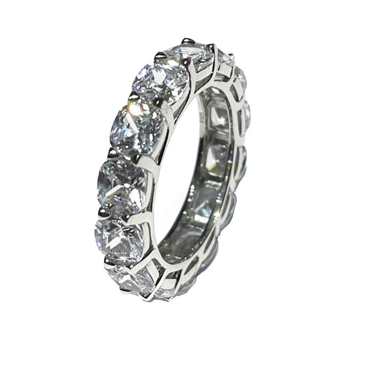 AP Coral anello girodito Hollywood Diva Style argento 925 finitura rodio cubic zirconia AN593LBN - Capodagli 1937