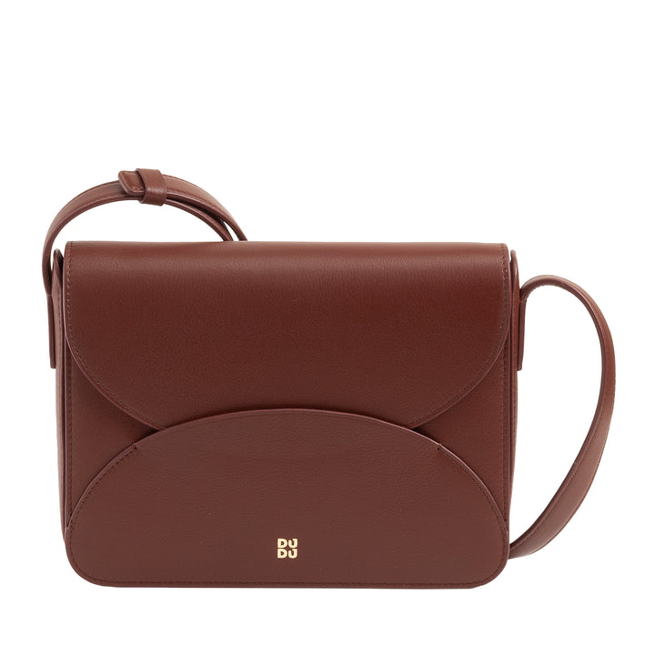 DUDU BRAKING BROW BAG Woman in leather with Envelope model flap - Elegant and versatile small bag with adjustable shoulder strap, perfect bag for every occasion