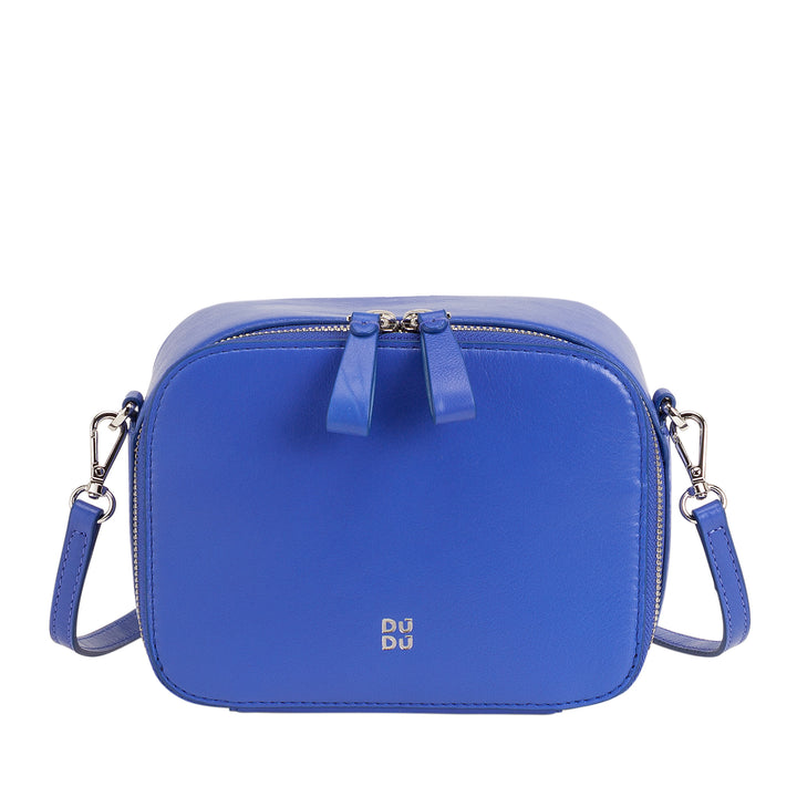 DUDU BRAKE BROW BAG SMALL IN LEATHER, BAG room with double shoulder strap, zipper closure, elegant compact design bag