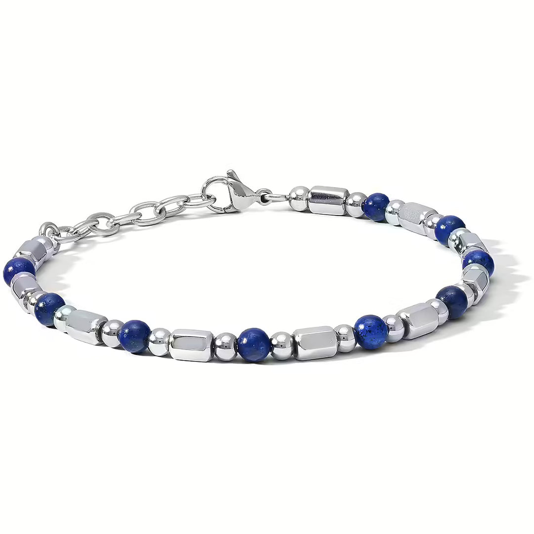 Comets District Bracelet Steel Blue Agate UBR 1195