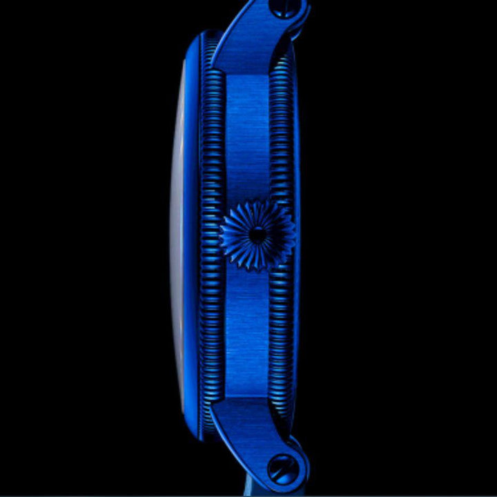 Chronoswiss orologio Open Gear Resec Electric Blue Limited Edition 50pezzi 44mm blu automatico acciaio finitura DLC blu CH-6926-BLSI - Capodagli 1937
