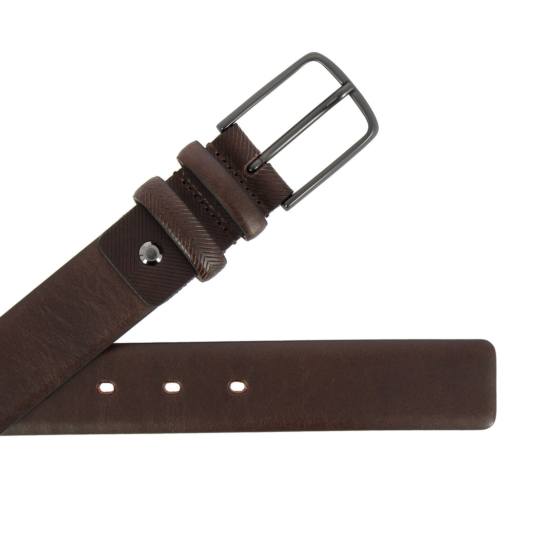 Ancient Tuscany Man belt Made in Italy in real leather H 3.4 cm shorteble with ardiglione buckle