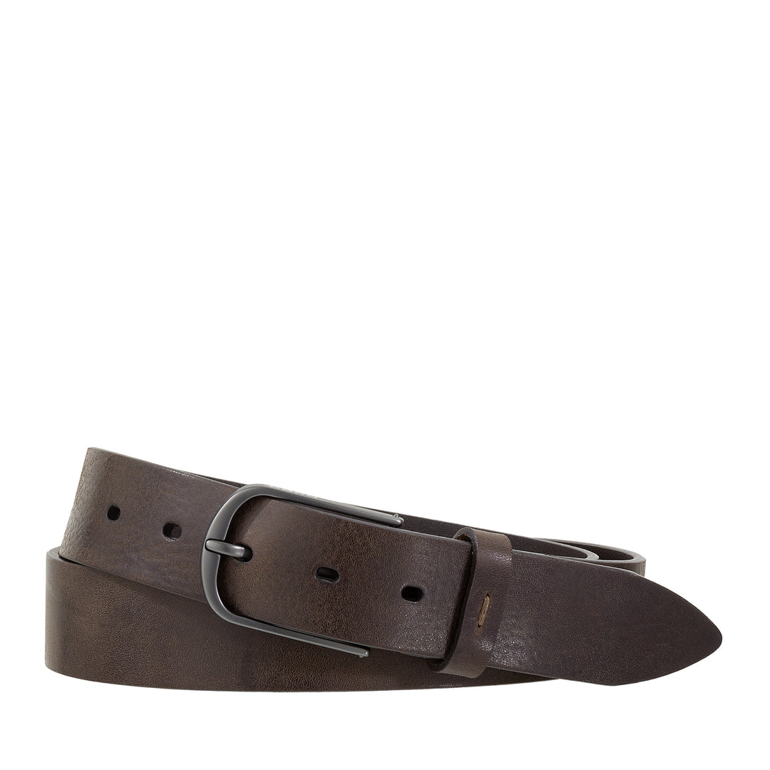 DUDU men's leather belt Vegetable leather, made in Italy, H 35mm, soft and resistant belt of high quality