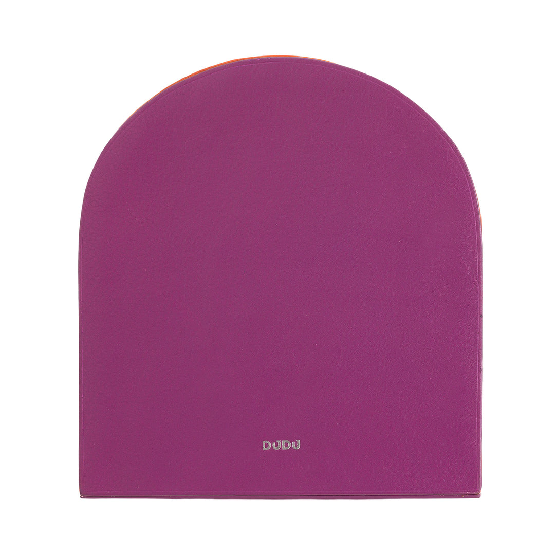 Dudu Familibri degorative of Design, reggilibri מצופה עור צבעוני אמיתי, למדפים ביתיים ושולחן משרדי