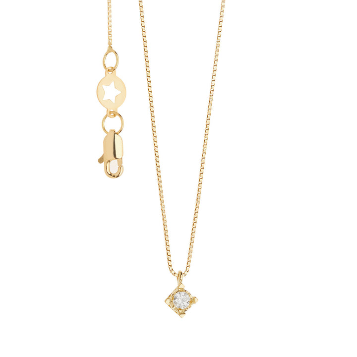Comete Necklace Diamond light point in Gold and Diamond GLB1538