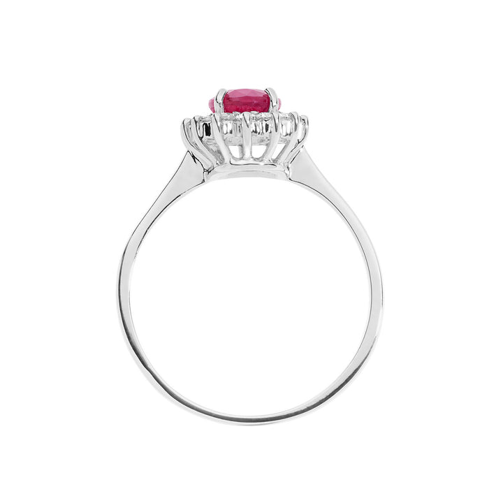 Comete Ring in Gold, Diamonds and Oval Ruby ANB2570