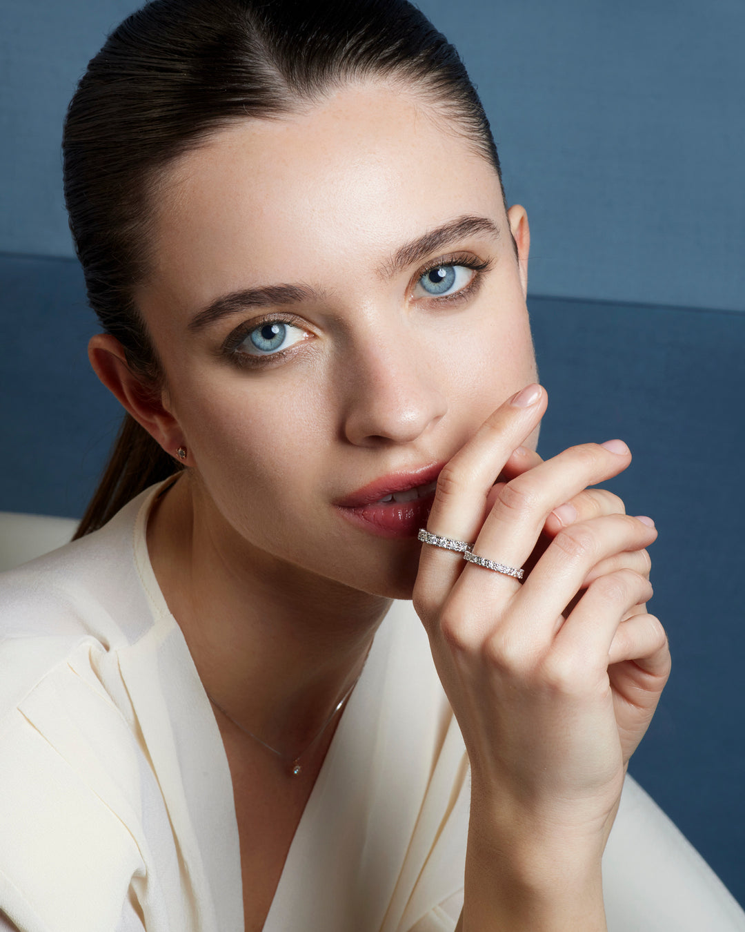 Comete Ring in 750‰ white gold and diamonds ANB2682